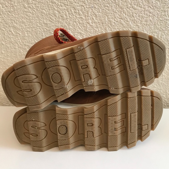 Sorel Women Kinetic Conquest Waterproof Lace Up Hiking Boots Light Brown Size 7 - Picture 9 of 9